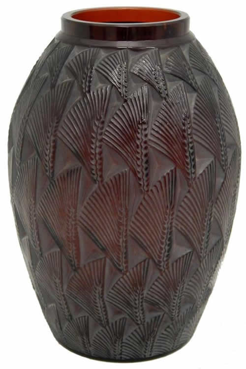 R. Lalique Grignon Vase