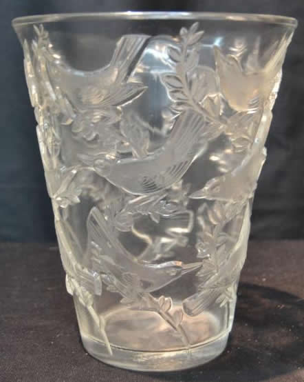 R. Lalique Grives Vase