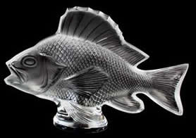 R. Lalique Gros Poisson Algues Decoration