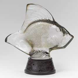 R. Lalique Gros Poisson Vagues Decoration