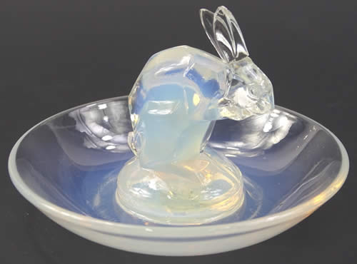R. Lalique Hare Ashtray