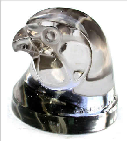 R. Lalique Hawk Head Car Mascot