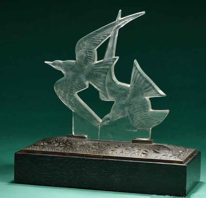 R. Lalique Hirondelles-2 Decoration