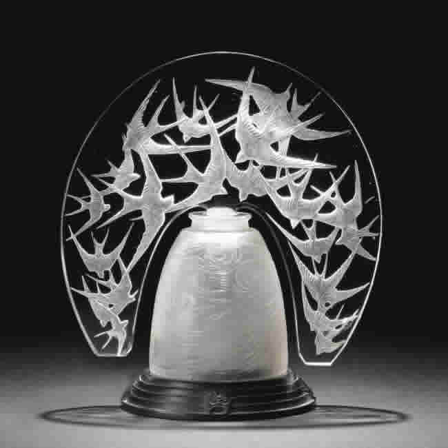 R. Lalique Hirondelles Veilleuse
