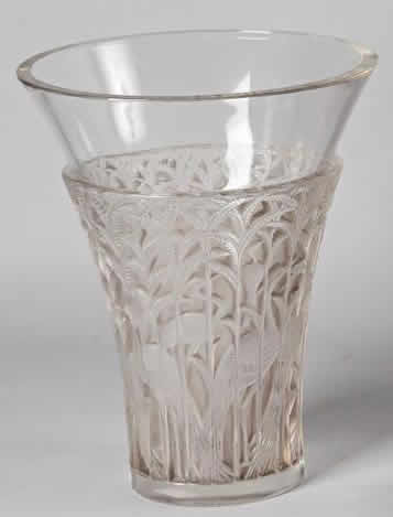 R. Lalique Ibis Vase