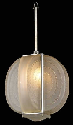 R. Lalique Ile De France Chandelier