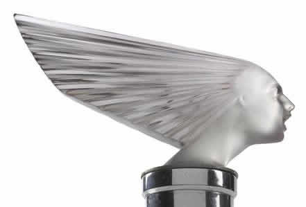 R. Lalique Indian Head Car Mascot