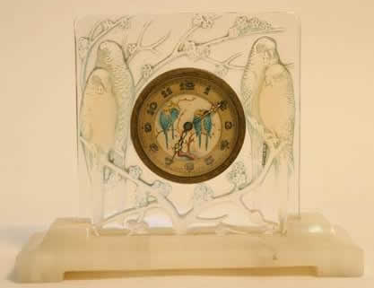R. Lalique Inseparables Clock