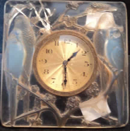 R. Lalique Inseparables Clock