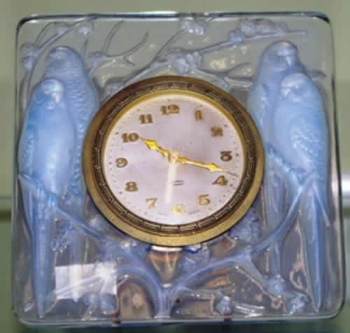 R. Lalique Inseparables Clock