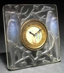 R. Lalique Inseparables Desk Clock