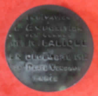 R. Lalique Invitation A L'Exposition Des Verres Plaquette