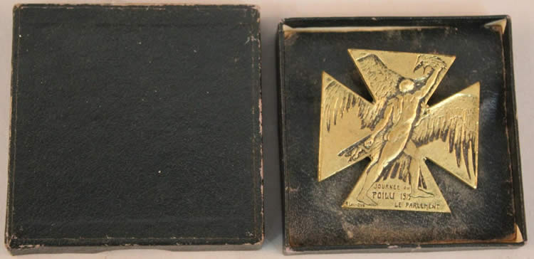 R. Lalique Journee Du Poilu Brooch