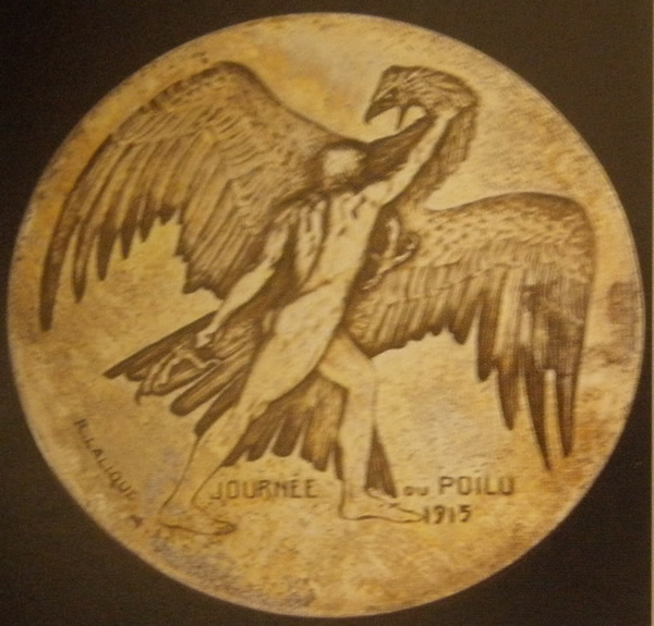 R. Lalique Journee Du Poilu 25-26 Decembre 1915 Medallion