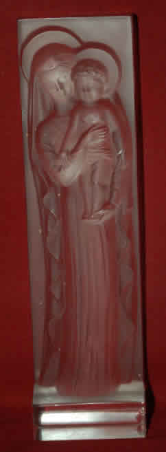 Rene Lalique La Madone A L'Enfant Statue