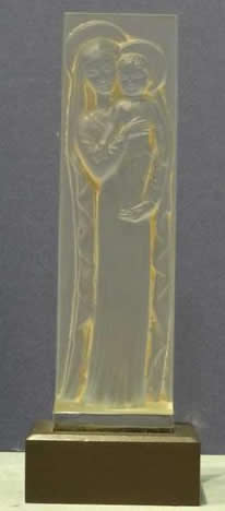 R. Lalique La Madone A L'Enfant Statue