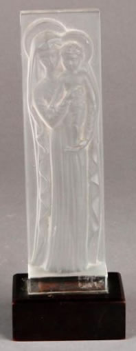 R. Lalique La Madone A L'Enfant Statue
