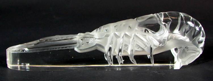 Rene Lalique Langoustine Paperweight