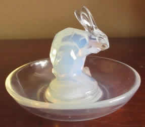 R. Lalique Lapin Ashtray
