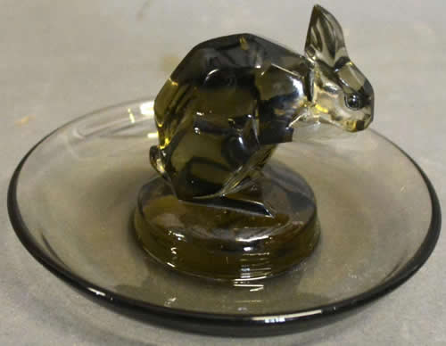R. Lalique Lapin Ashtray