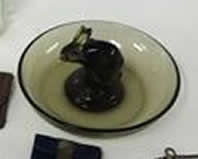 R. Lalique Lapin Ashtray