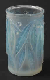 R. Lalique Laurier Chimney Vase