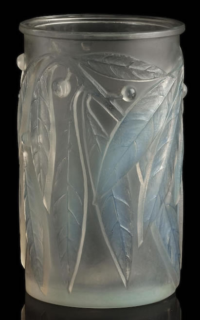 R. Lalique Laurier Vase