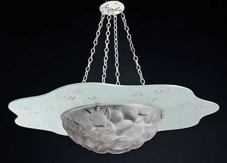 R. Lalique Lausanne Light Fixture