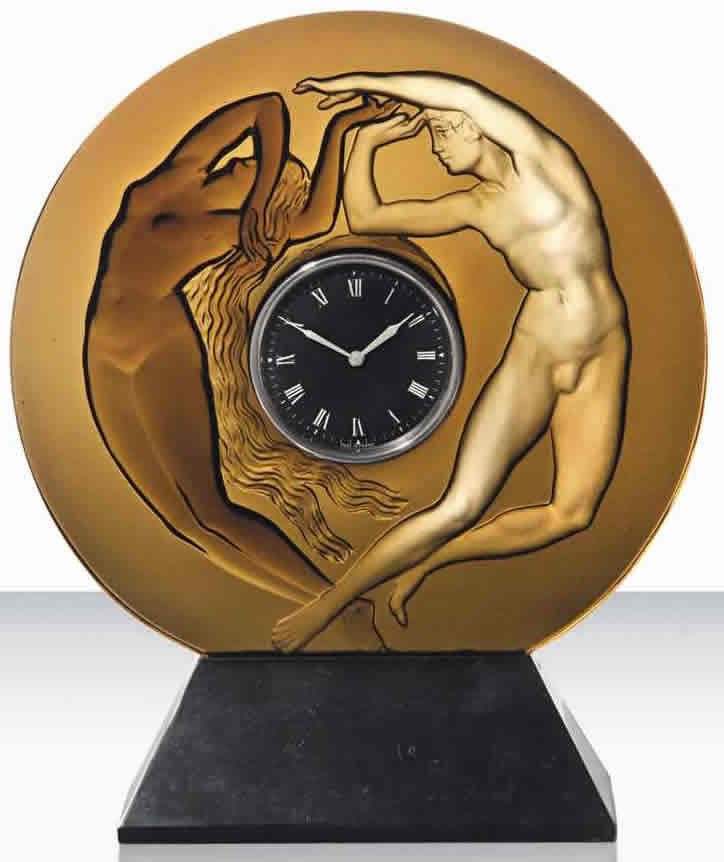 R. Lalique Le Jour Et La Nuit Clock