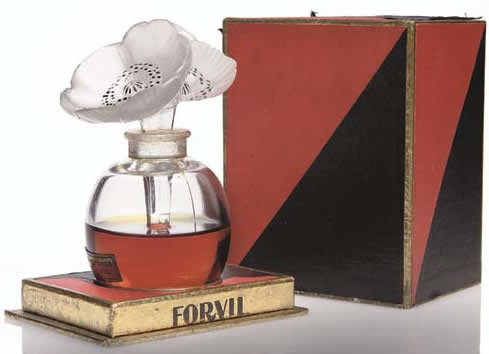 R. Lalique Les Anemones Perfume Bottle