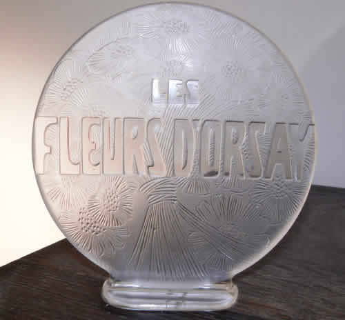 R. Lalique Les Fleurs D'Orsay Plaque