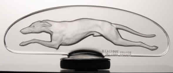 R. Lalique Levrier Hood Ornament