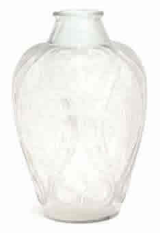 R. Lalique Lezards et Bluets Vase