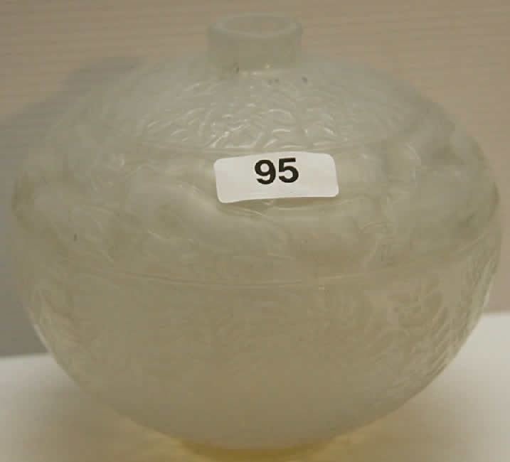 R. Lalique Lievres Vase