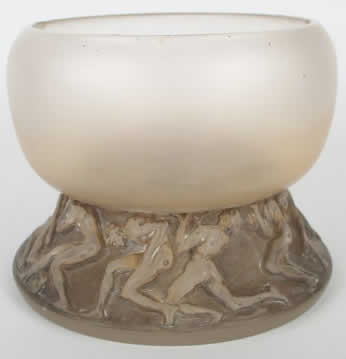 R. Lalique Lutteurs Vase