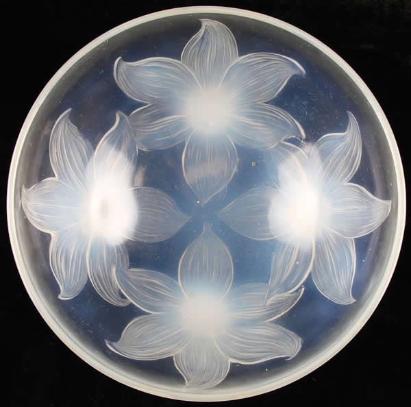 R. Lalique Lys Footed Bowl