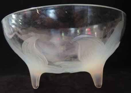 R. Lalique Lys Footed Bowl