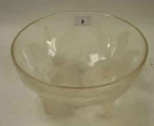 R. Lalique Lys Footed Bowl