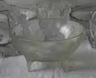 R. Lalique Lys Footed Bowl