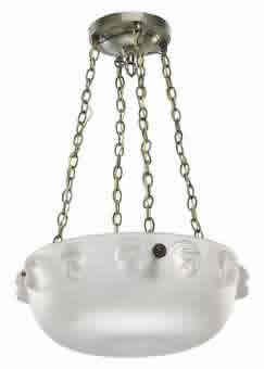 R. Lalique Madagascar Light Fixture
