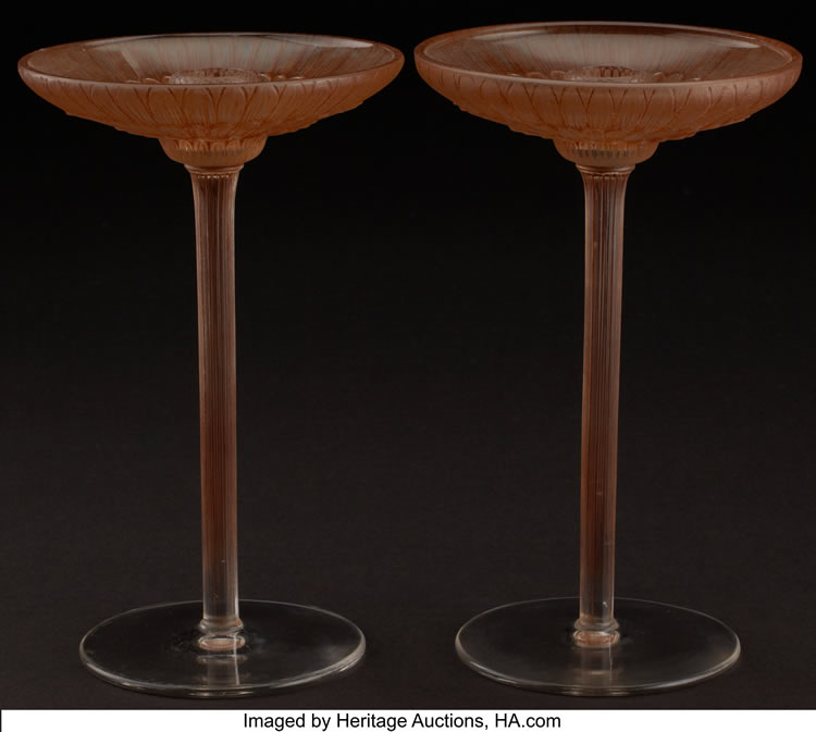Rene Lalique Marguerite Candleholder