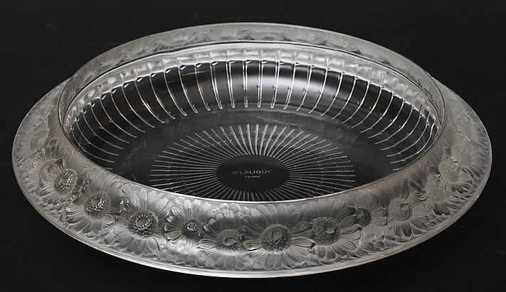 R. Lalique Marguerites Low Bowl