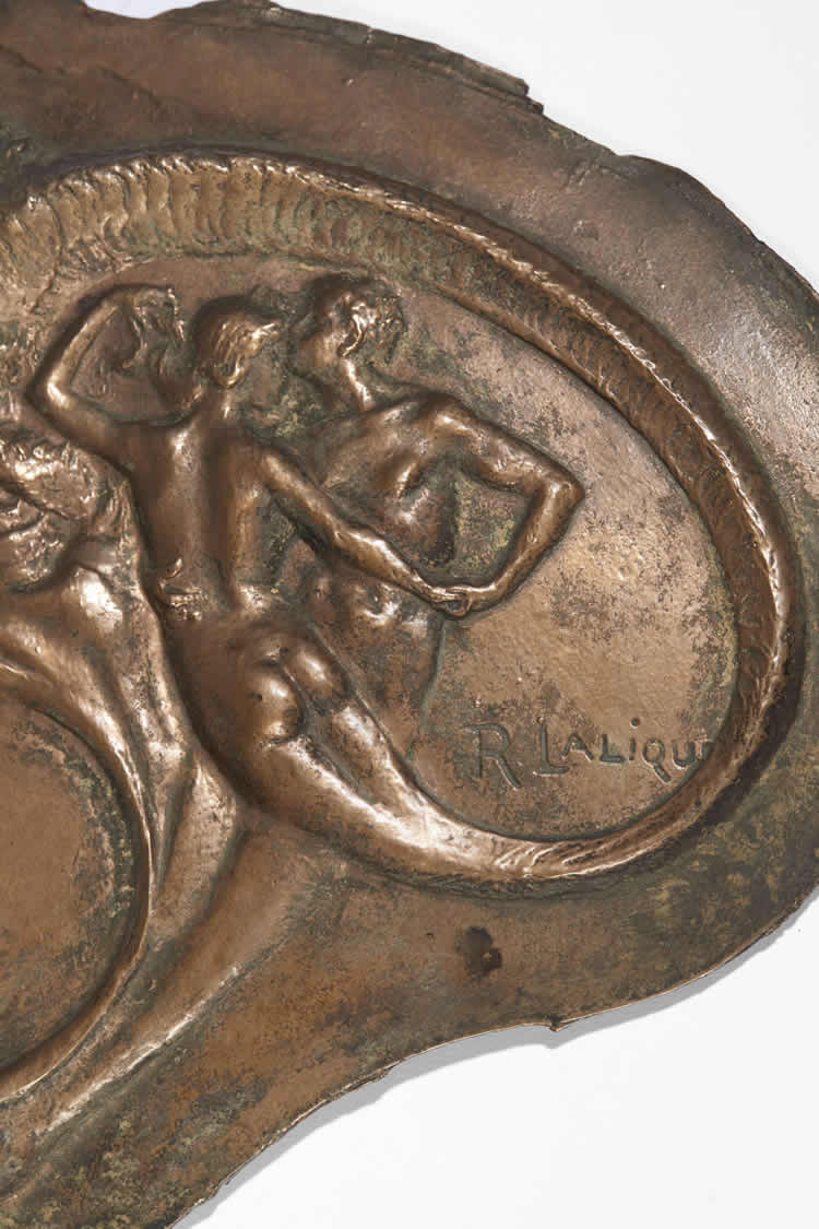 R. Lalique Masque Avec Couples De Tritons Matrix