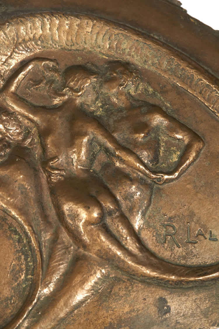 R. Lalique Masque Avec Couples De Tritons Matrix