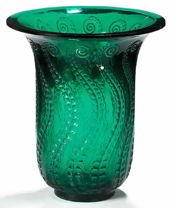R. Lalique Meduse Vase