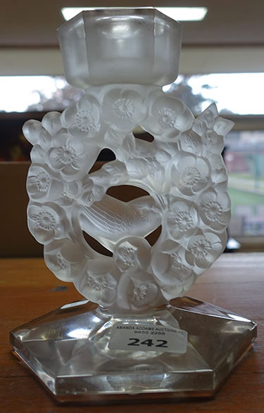 R. Lalique Mesanges Candleholder