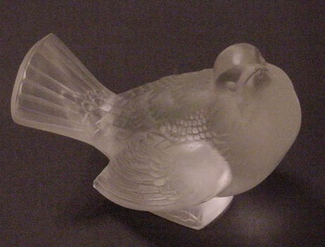 Rene Lalique Moineau Moqueur Paperweight