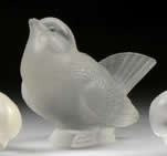 R. Lalique Moineau  Moqueur Paperweight
