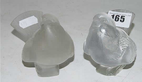 R. Lalique Moineau Moqueur Paperweight