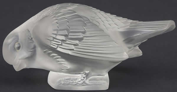 R. Lalique Moineau Sournois Paperweight